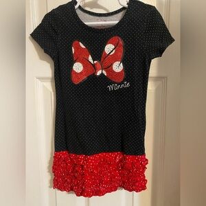 Disney Minnie Mouse Black and Red Dress